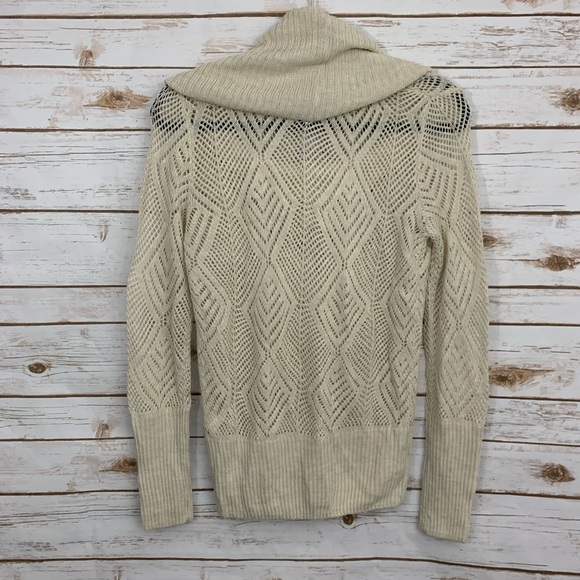 NWT Lucky Brand Cowl Neck Open Knit Sweater - Picture 2 of 8